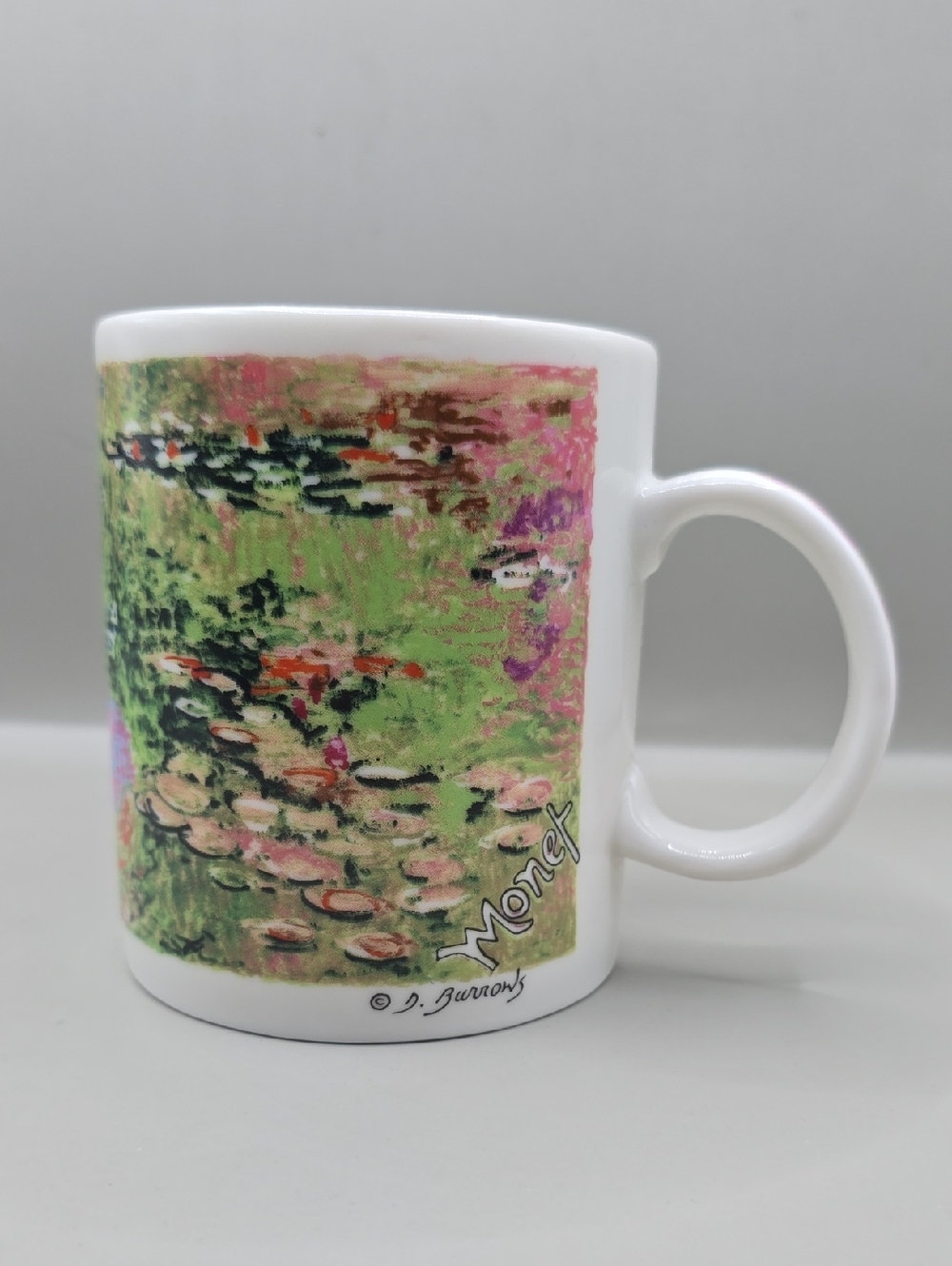 Chaleur Master Impressionists Cup Monet D. Burrows Water Lillies Collectible Art